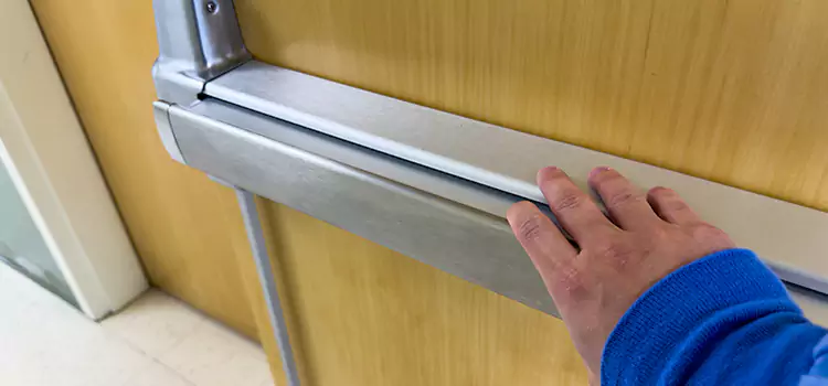 Installing a Push Bar on a Door Greer